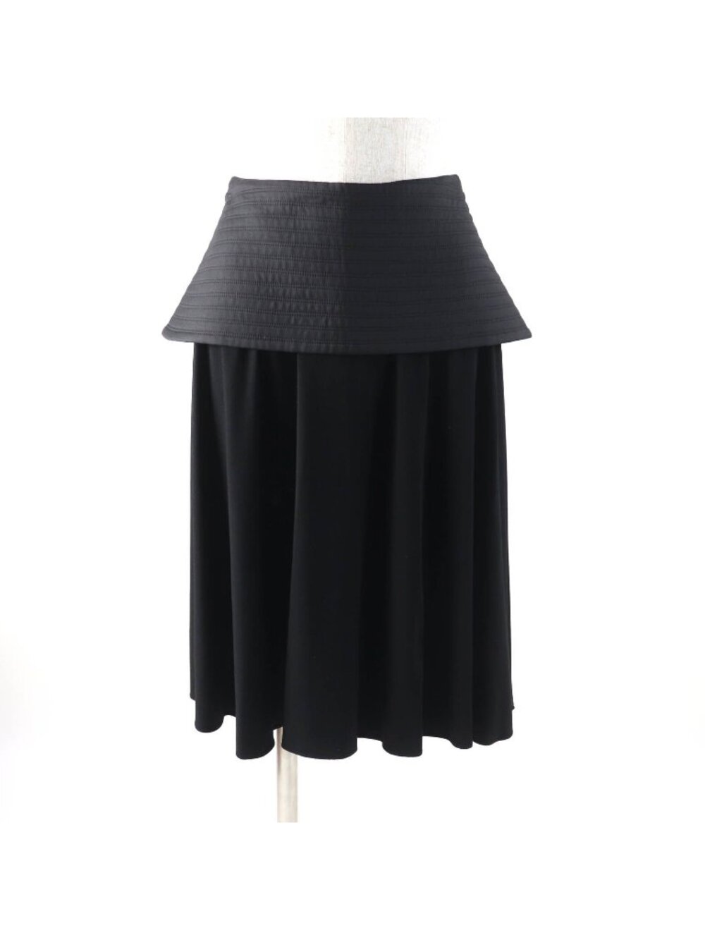 Loewe Knee-Length Peplum Skirt Black 34